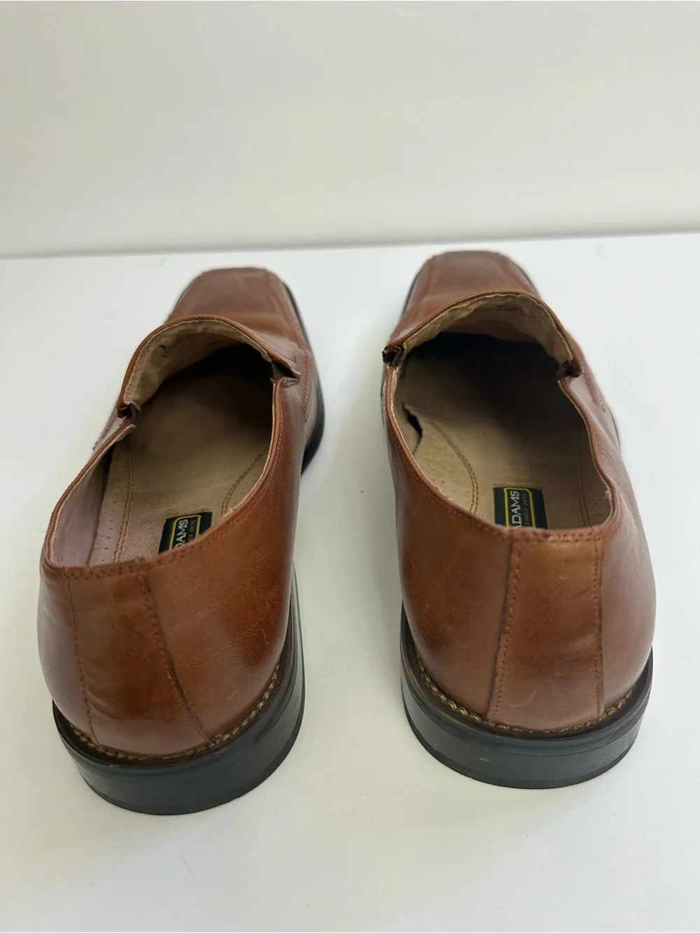 Stacy Adams Men's Cognac Slip-On Leather Loafers